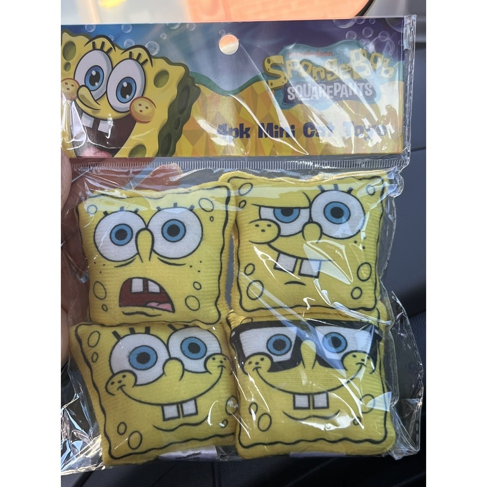 One (1)‎ Pack Of 4 SpongeBob Mini Cat Toy Plushies 2026 USA SELLER
